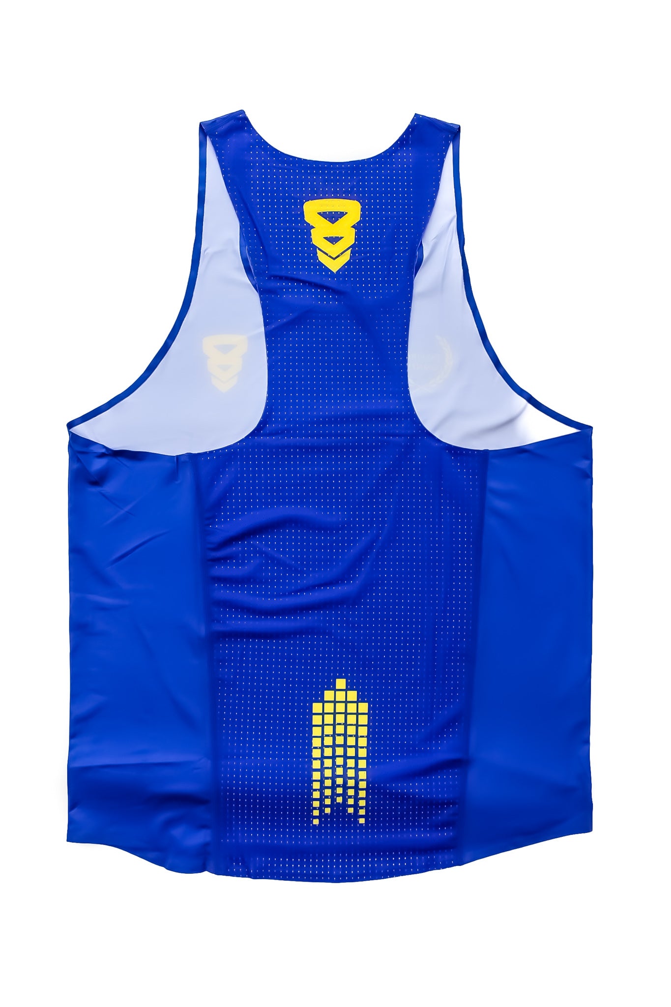 Blue and Yellow Running Singlet